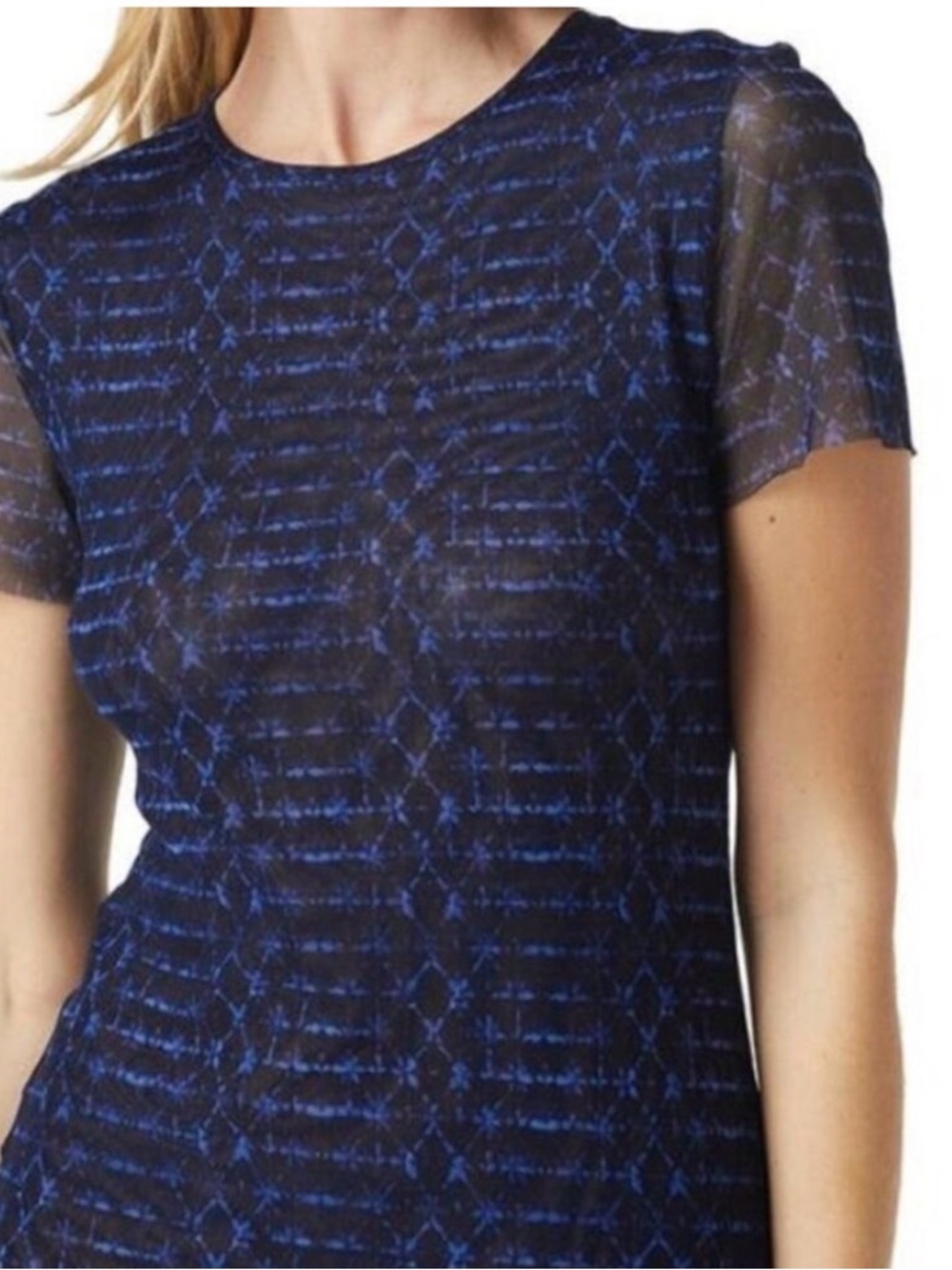 Misa Shibori Short Sleeve Maxi Dress